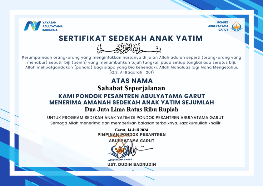 sertifikat_1_3 - Sedekah Anak Yatim - Sahabat Seperjalanan