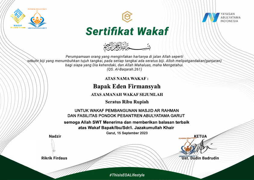 sertifikat_13_5 - Pembangunan Masjid - Bapak Eden Firmansyah